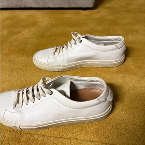 Good Man Brand White Leather Low-Top Sneakers
